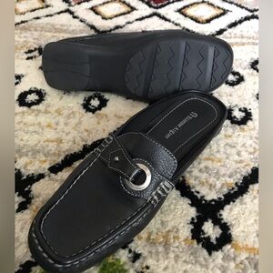 Etienne Aigner Black Slip-On Heels